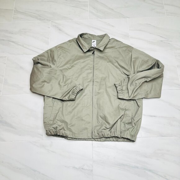 Nike Life Woven Harrington Jacket 'Light Army' FN3230-320 size XL - Picture 1 of 4